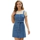 thumbnail image 1 of Vestido de peto para mujer Allegra K tirantes ajustables mezclilla Azul M, 1 of 6
