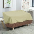 thumbnail image 2 of Xingzhi Waterproof Chair Cover Furniture Dustproof Foldable Covers Bench Adjustable Drawstring Protector Organizer Outdoor Lawn Beige + coffee Beige + coffee, 2 of 6