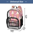 thumbnail image 4 of PVC Transparent Backpacks Clear Backpack for Travel and Outings Ice Cream Pattern, 4 of 7