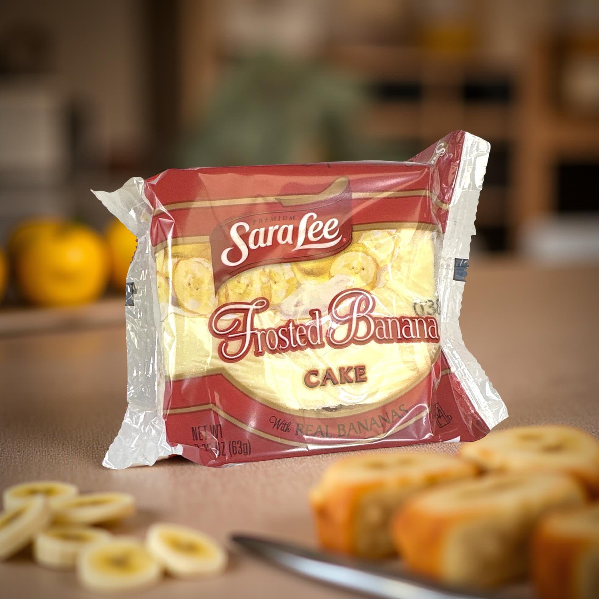 Sara Lee Frosted Banana Cakes – 2.25 oz Individually Wrapped Banana Snack Cakes, Pack of 12