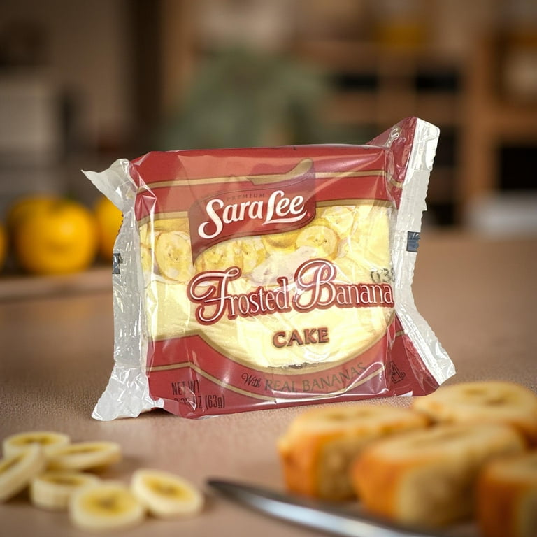 3 pack) Sara Lee Frosted Banana Cakes, Individually Wrapped, 2.25