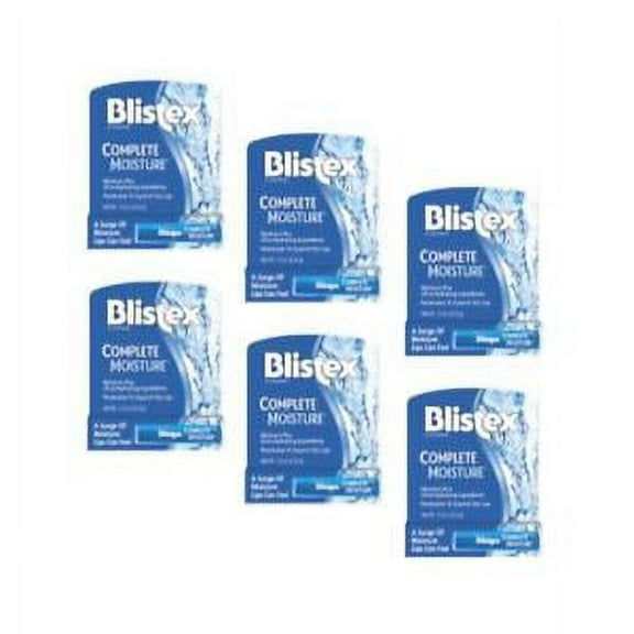 6 Pack Blistex Complete Moisture Lip Protectant 0.15 Oz Each