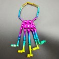 thumbnail image 3 of Halloween Hand Bracelet Punk Gothic Finger Bracelet Skeleton Bracelet with Rings, 3 of 10