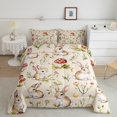 thumbnail image 2 of Erosebridal Kawaii Rabbit Bedding Twin Comforter Set,Botanical Mushroom Down Comforter,Animal Bedroom Decor,Reversible,Lightweight,2-Piece, 2 of 7