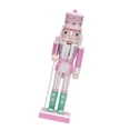 thumbnail image 1 of GUOOL Nutcracker Figurine Craft Christmas Decoration for Christmas Tree Shelf Home Pink, 1 of 9