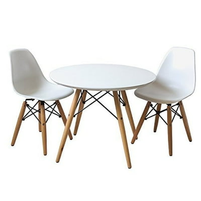 White Eames Style Kids Dining Set with Table and Ghana Ubuy