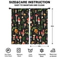 thumbnail image 2 of Blackout Kids Curtains,Colorful Mushroom Leaf Black Pattern Childrens Insulated Curtains Set Of 2,Bedroom Essentials,Toddler Room Decor 42"x84", 2 of 5