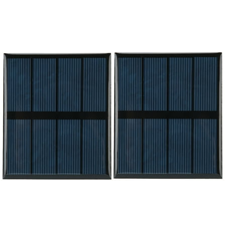

2024 2Pcs Solar Panel Module 0.6W 2V DIY Portable Polycrystalline Silicon Solar Charger