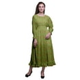 thumbnail image 1 of Bimba Robe Longue Décontractée à Volants pour Femmes, Imprimée, Taille Smockée, Florale - Xxx-Grand, 1 of 5