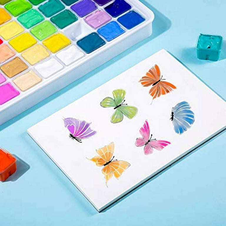 Miya Gouache Paint Set, 56 Colors x 30ml Unique Jelly Cup Design in a  Carrying Case Perfect for Artists, Students, Gouache Opaque Watercolor  Painting 