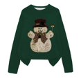 thumbnail image 2 of Chandails Grande Taille pour Femmes 2025 Imprimé Graphique Tendance Manches Longues Col Rond Tricot Automne Décontracté Coupe Ample, 2 of 4