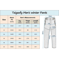 thumbnail image 4 of Taigaofy Men's Winter Fleece Lined Hiking Pants With Zip Pockets Waterproof Quick-Dry Travel Fishing Work Outdoor Pants Upgraded Navy L, 4 of 8