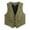 a-Army Green11437, variant on VNKIDY Women Outerwear Vests Cropped Suit Dressy Vest Solid Color V Neck Sleeveless Button Down Elegant Jacket For Daily Waer Stylish Vests