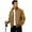 Brown, variant on Men's Lightweight Jackets Full Zip Up Light Coat Laydown Collar Jacket Casual Windbreaker Jacket with Zip Pockets