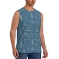 thumbnail image 2 of Kdxio Chemical Formulas And Objects for Men's Muscle T-shirt,Sleeveless for Workout Running Athletic Gym Lounge Casual, 2 of 5