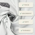 thumbnail image 3 of May Papier Hygiénique Réutilisable Brillant avec Sac en Toile Lavable - Lingettes de Bidet Réutilisables - 2 Épaisseurs - Lot de 15 avec Rouleau de Carton Durable - Serviettes de Bidet Zéro Déchet, 3 of 8