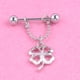 thumbnail image 4 of Anillo para pezón, trébol geométrico de cuatro hojas, escudo para pezón, anillo perforador para el cuerpo, máxima confiabilidad Jadeshay A, 4 of 8