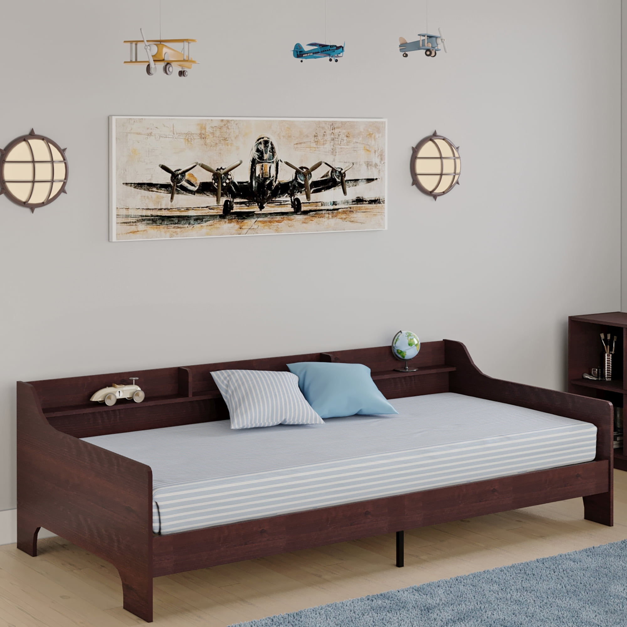 BK Furniture Hamilton Loft Convertible Bed, Espresso