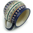 thumbnail image 2 of Blue Rose Polish Pottery Daisy Medium Bell Shape Mug, 2 of 6
