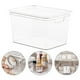 thumbnail image 2 of Transparent Plastic Storage Box with Lid for Office Desk Organizer Sufficient Space Stackable, 2 of 3