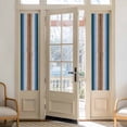 thumbnail image 2 of Blue Brown Window Privacy Film, Farmhouse Wood Grain Vintage Vertical Striped Static Cling UV Sun Blocking Heat Control Window Tint, Non-Adhesive One Way Windows Privacy Cover 17.7''x78.7'', 2 of 7