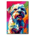 thumbnail image 3 of Dandie Dinmont Terrier Dog Canvas Wall Art Poster Prints Colorful Pop Animal Art Wall Decor Dog Picture Artwork Pet Dog Painting Poster for Home Bedroom Living Room Decoration Framed, 3 of 6