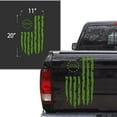 thumbnail image 2 of Distressed Betsy Ross Flag 1776 American USA US Flag Truck Tailgate Vinyl Decal fits Most Pickup Trucks EUA Flag Rear Graphic Bumper Sticker for Car SUV Van Windows (11" x 20", Lime-Tree Green), 2 of 8