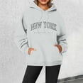 thumbnail image 2 of Women Blouses Extra Long Sweat Shirts Women Cute Clothes Teen Girls Warm Zip Sweatshirts Cowl Neck Sweatshirt Rambling Hoodie Cool Design Long Sleeve U Neck Light Jacket Pullover Sports Brown M, 2 of 4
