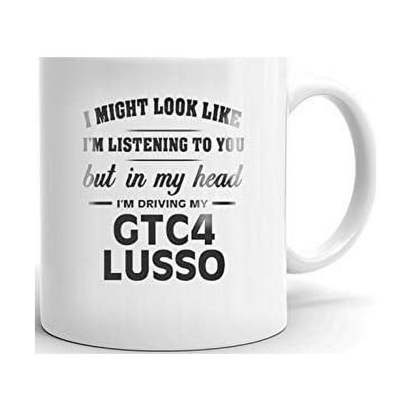 I'm Driving My FERRARI GTC4LUSSO Coffee Tea Ceramic Mug Office Work Cup Gift 11 oz