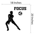 thumbnail image 4 of Sports Wall Decals for Girls Bedroom - Female Volleyball player performing Bump Pass Player DIY & Creativity Boy Girl Bedroom Wall Sticker - Size: 18 In x 20 In, 4 of 4
