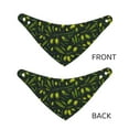thumbnail image 3 of Naloa Green Branch Olive Dog Bandana Large and Small-Dog Scarf Bib Handkerchief Accessories for Dogs and Cats(S-L)-Medium, 3 of 5