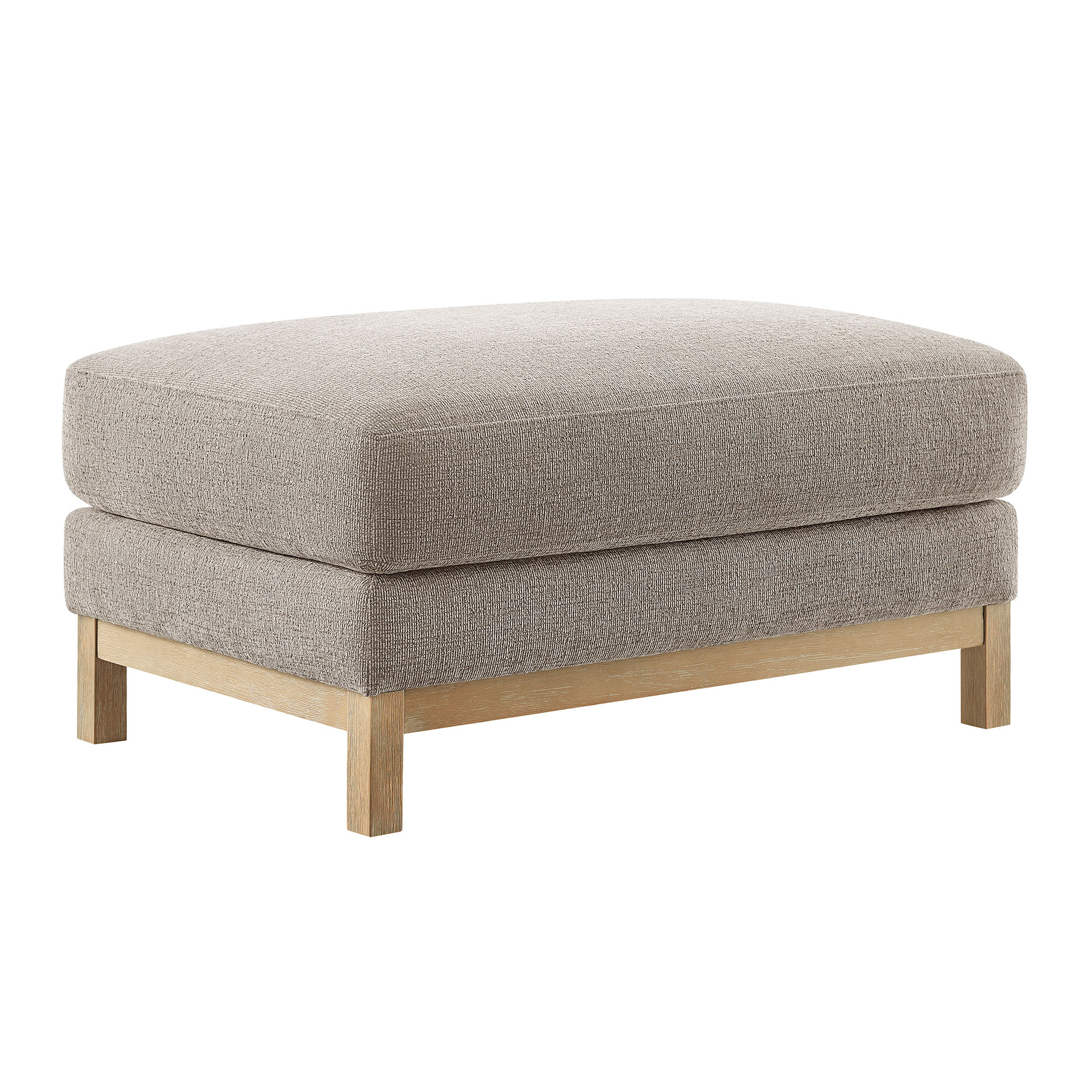 Modway Roscoe Fabric Ottoman in Gray