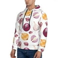 thumbnail image 2 of Hoodies for Men - Onion garlic funny Long Sleeve Comfrt Men'S Fashion Hoodies & Sweatshirts, Sweatshirts for Men Hoodies Pullover Clothing Clothes with Pouch, 2 of 7