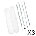 thumbnail image 1 of Runquan 3-4pack 4 Piece Blackhead Comedone Blemish Extractor Remover Stainless Tool 3 Pcs, 1 of 8