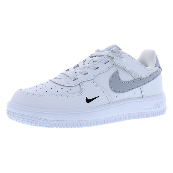 Nike Force 1 Low Easyon PS Boys Shoes Size 9, Color: White/Wolf Grey/Black