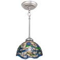 thumbnail image 4 of Meyda 165802 8 in. Roseborder Mini Pendant, Zaz Light Blue Blue, 4 of 7