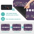 thumbnail image 5 of Coffee Mat Coffee Bar Mat 12"x19" Hide Stain Absorbent Rubber Backed Quick Drying Mat Fit Under Coffee Maker Espresso Machine Kitchen Counter, Moon Phase Flowers, 5 of 6