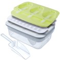 thumbnail image 1 of Bandeja para cubitos de hielo Urbanetic, 4 en 1, apilable con tapa, 90 cubos, 1 of 9