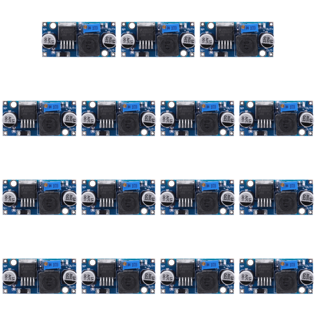 LM2596S Convertidor Fuente alimentación Módulo reductor DC-DC 3A 3.2V-46V (ajustable ou