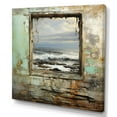 thumbnail image 2 of Designart "Morning View from Mexico Beach Windows" Coastal Wall Art - Coastal Green Coastal Windows Bedroom Canvas Wall Art, 2 of 6