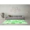 thumbnail image 3 of Ahgly Company Indoor Round Abstract Emerald Green Modern Area Rugs, 6' Round, 3 of 4