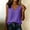 Purple, variant on QUNYINEY Women Tank Tops Purple Cotton Linen Summer Tops Sleeveless Loose Fit Casual Pleated V Neck Shirts for Women