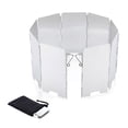 thumbnail image 4 of Gas Stove Wind Shield Sturdy Alloy BBQ Outdoor Aluminum Alloy 9 Plates Barbecue Windproof Screen Protection Accessory Cooker Guard Cover, 4 of 9