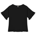 thumbnail image 4 of Teen Shirts For Girls Solid Short Sleeve Shirt For Girls Oversized Summer Tops For Girls T Shirts For Girls 12-13 Years Cute&nbsp;Girl&nbsp;Clothing, 4 of 4