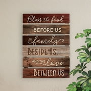 P. Graham Dunn Bless Food Pallet Art, 17 x 23.5 inches