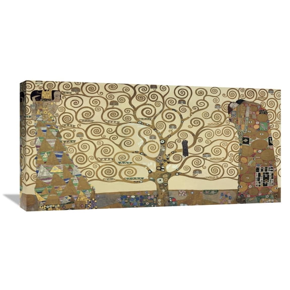 Global Gallery Gustav Klimt,'The Tree of Life' Stretched Canvas Artwork