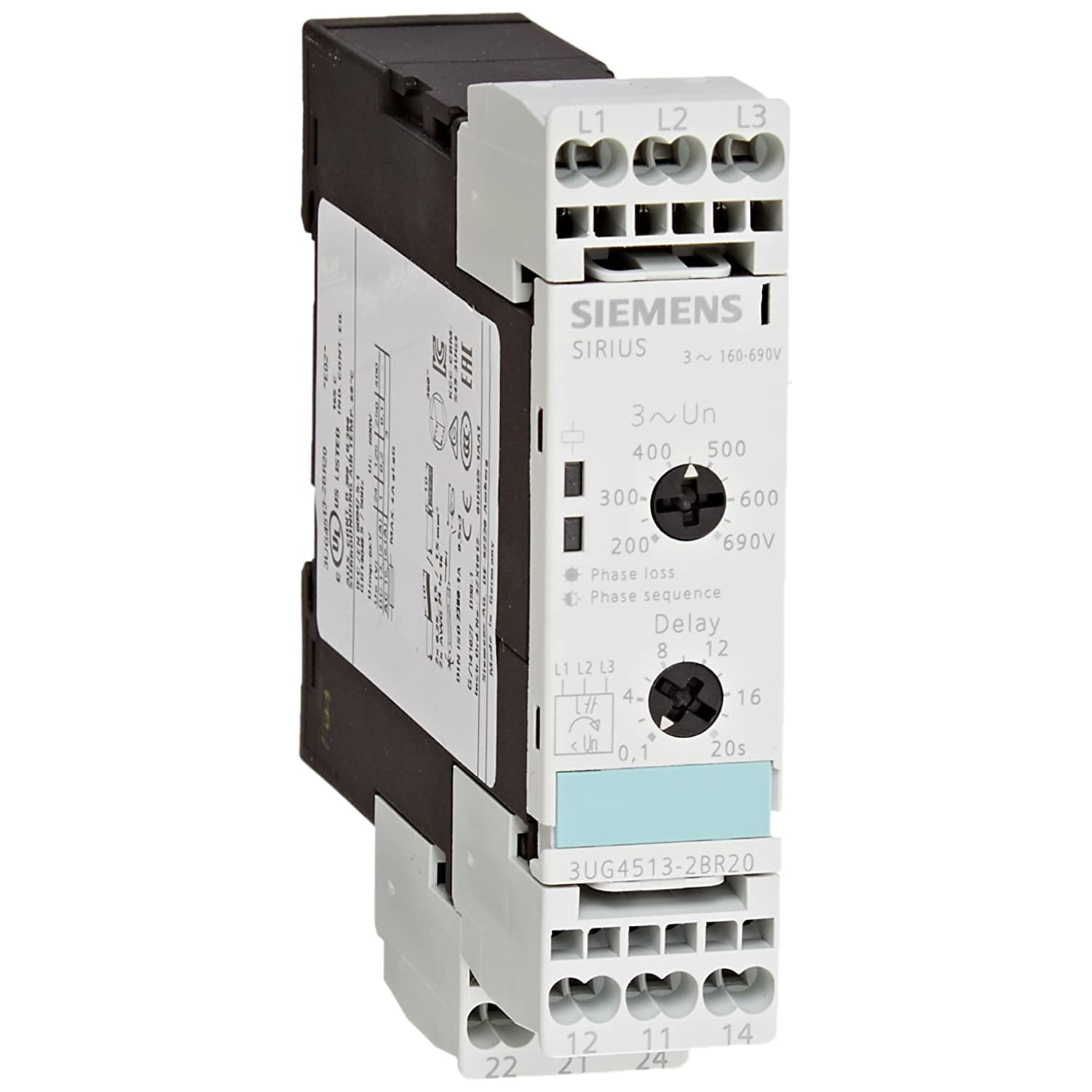 3 Phase Voltage Monitoring Relay Circuit Diagram