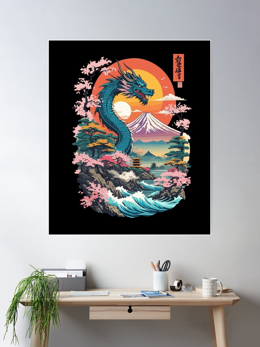 Japanese vintage 龍 波 日本限定 unisex サテン fae0b45b-2abd-43de-8768-