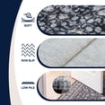thumbnail image 5 of JONATHAN Y WASHABLE Polyester Machine-Washable Area Rug with Traditional Medallion Floral Border, Charcoal and Ivory, 3' x 5', Vintage Low Pile for Living Room WSH504F-3, 5 of 9