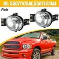 thumbnail image 2 of Unique Bargains Driving Fog Lights with Clear Lens for Dodge for Ram 1500 2002-2008 Fog Lamps 55077474AE 55077474AE, 2 of 6
